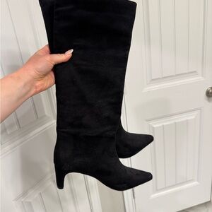 Elegant Black Knee-High Women's Boots